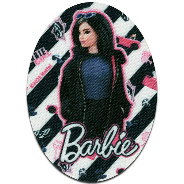 Barbie © Mit Schwarzen Haaren - AufnäHer, BüGelbild, AufbüGler, GrößE: 11 X 8 Cm-image