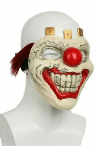 Máscara de dientes dulces de metal retorcido resina cosplay asesino casco de payaso para juego de rol - Imagen 5 de 7