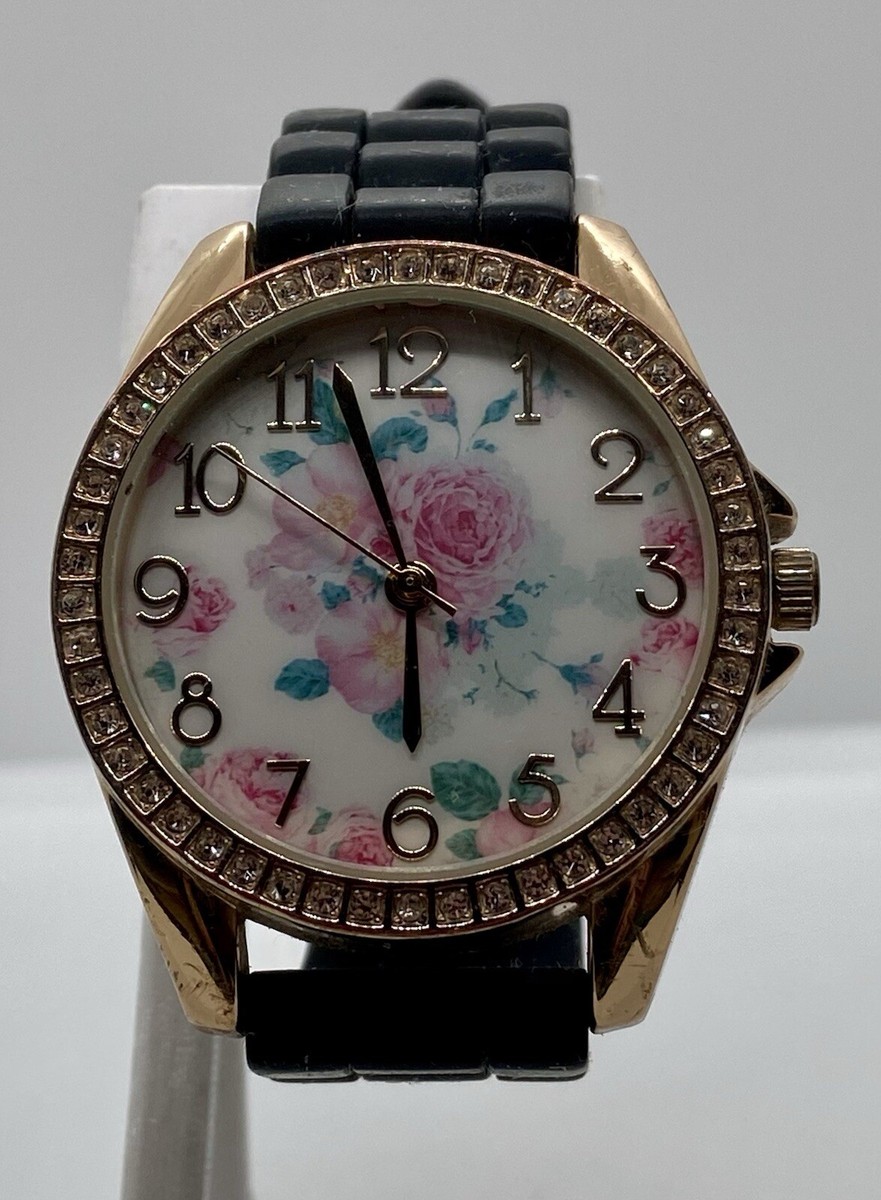 Floral Watch with Large Numbers Avaner Stretch Band Watches for Women: Bohemia Flower Easy  main image 4