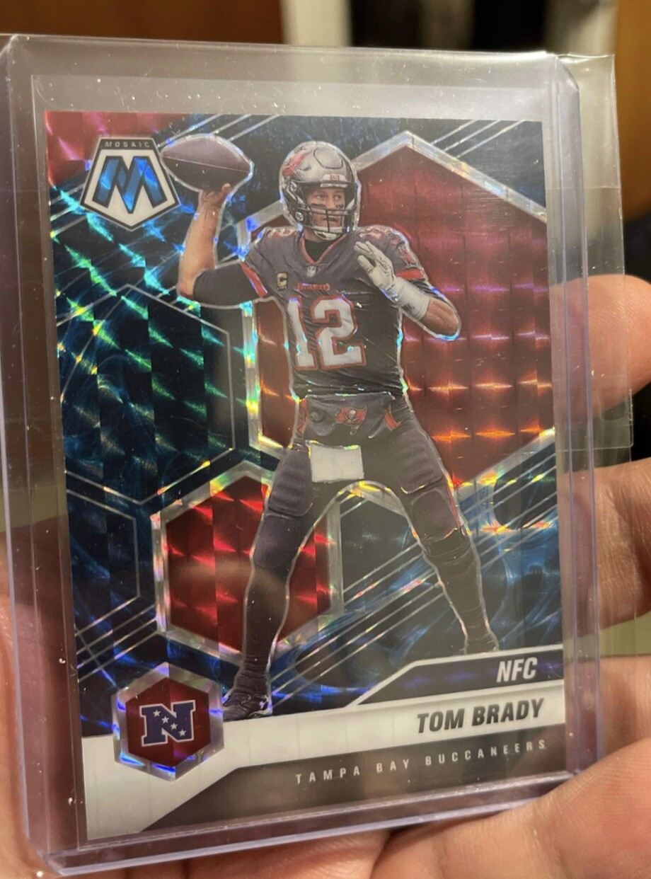 TOM BRADY 2021 Panini Mosaic #201 NFC GENESIS PRIZM SSP CASE HIT!! Buccaneers