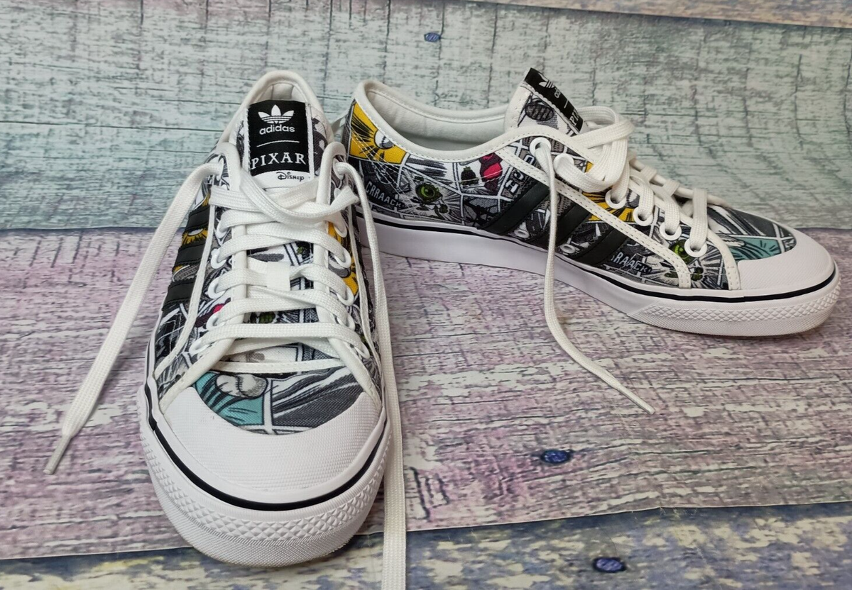 Adidas Originals Disney Pixar x Nizza Men's 10 Shoes White Black
