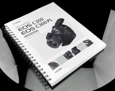 Canon EOS-C300 EOS C300 PL Instruction Manual User Guide 198 Pages Color Copy