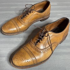 Allen Edmonds "Strand" Men's Cap-Toe Oxfords 10 1/2 D Walnut Made in USA (889)