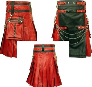 leather utility kilt