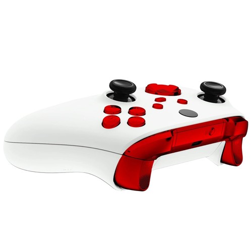 Xbox Series X / S Controller Chrome Red Full Button Replacement Kit ABXY Dpad - Picture 5 of 7