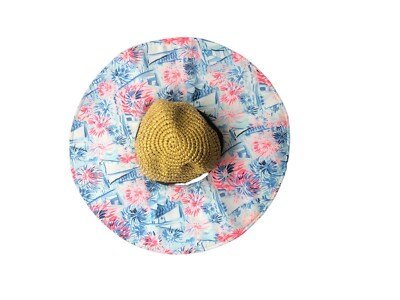 Lilly Pulitzer Women\'s Floppy Hat with Nosie Posey Scarf Sun Hat tropical beach Lilly Pulitzer for Target | Accessories | Lilly Pulitzer  main image 4
