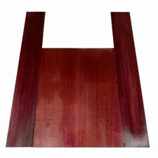 Purpleheart Dreadnought Guitar Back & Side Book Matched Set- Quarter Sawn KD