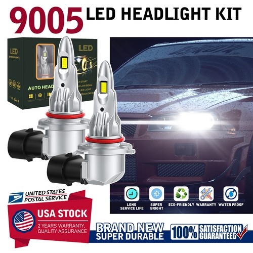 120W 19200lm 2 Sides CSP LED Headlight Kits 9005 High Low Beam 6000K Bulbs