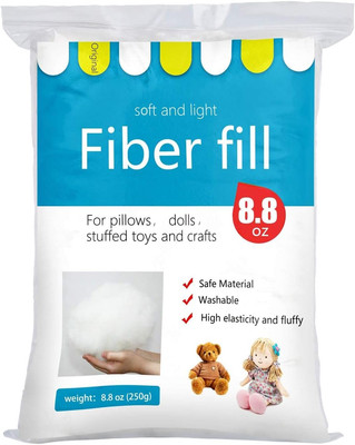 BUTUZE Polyester Premium Fiber Fill, High Resilience Fiber, Stuffing for Small D