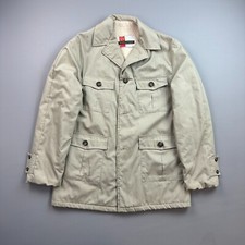 Vintage Citation Jacket Mens 38 Beige Sherpa Lined Chore Utility Western 70s