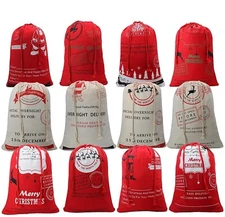 Random Christmas Sacks Santa Stocking Gift Sack Express Delivery Present Bag