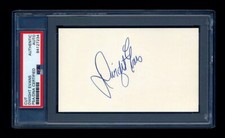 DWIGHT EVANS SIGNED MINT CUT PSA/DNA AUTOGRAPHED VINTAGE BOSTON RED SOX HOF