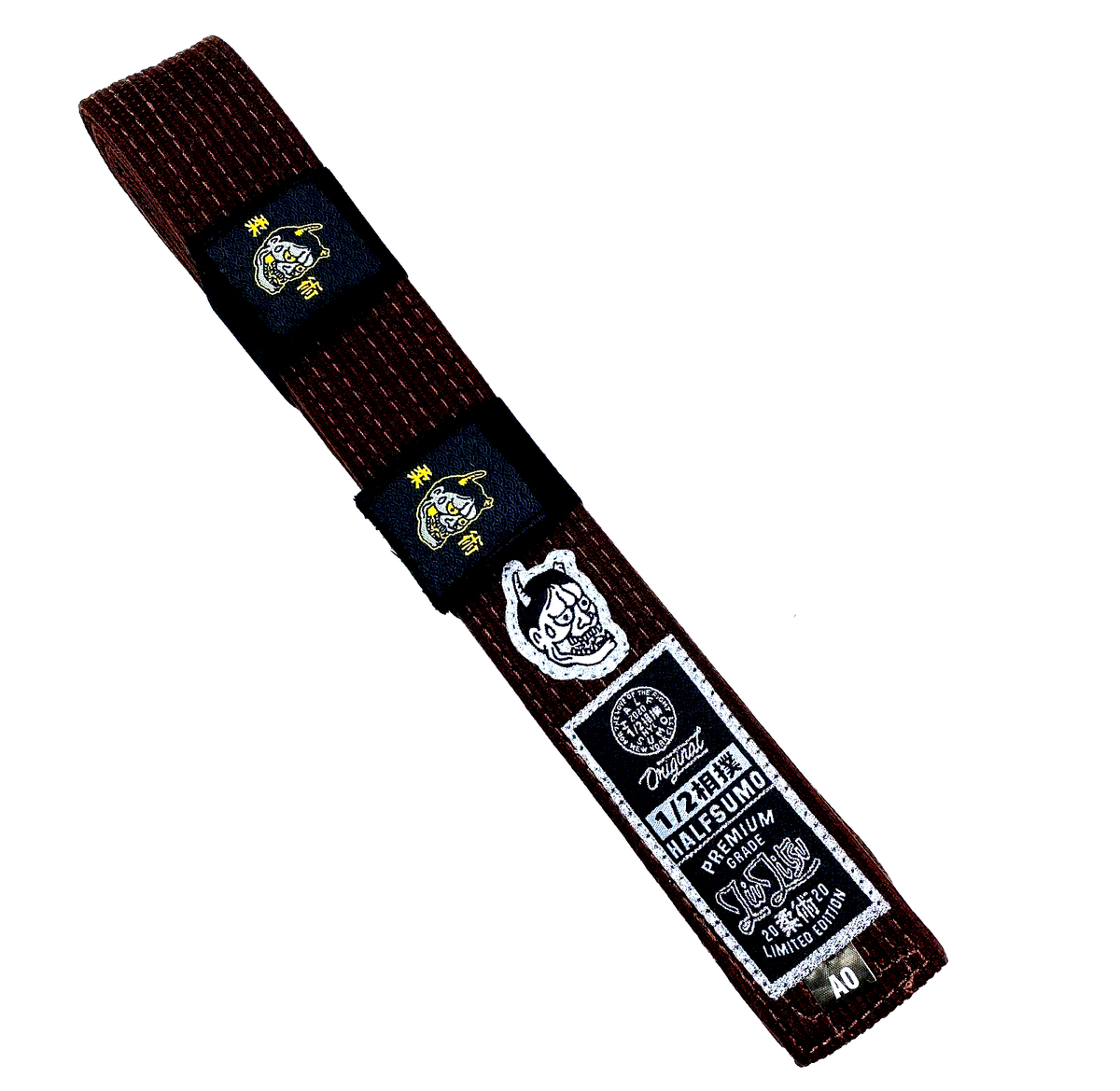 BLACK BELT GP 2004.6.24 ブラジル・サンパウロ NEW! HALFSUMO BJJ Brown Belt size A0 | eBay