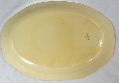 Piatto da portata vintage Homer Laughlin modello rosa 15 x 11 bel piatto cena - Foto 10 di 12