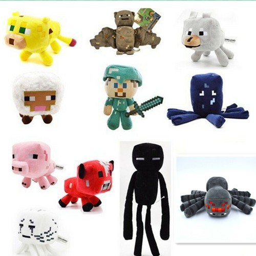 70 Styles Cartoon Minecraft Tier Plüsch Weiche Gefüllte Puppe Kinder Spielzeug# - Picture 3 of 96