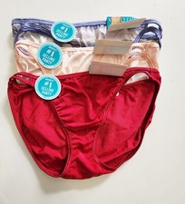 3 Vanity Fair Illumination Bikini Panty Multi 18108 Sz 7/L - NWT