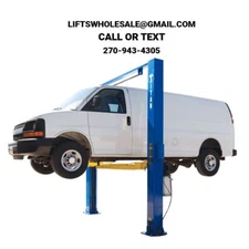 New Titan HD2P-10000AC-D 10,000 lb 2-Post Clearfloor Asymmetric Lift