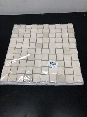 Shaw Chateau Basketweave Mosaic Floor Tile - Marble Visual - 12-3/16'' x 12-3/16''