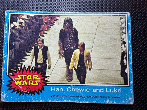 1977 Topps Star Wars #55 Han, Chewie and Luke — TAG (grade unconfirmed)