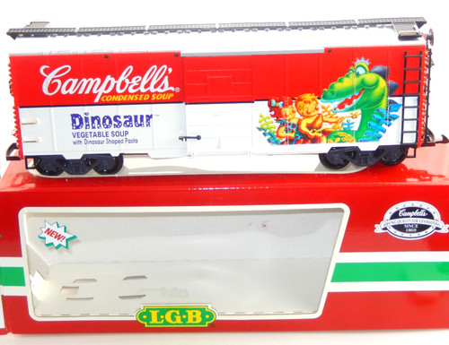 LGB Spur G 46910 US Güterwagen Box Car Campbell`s Soup Dinosaur | Zustand: Gebraucht