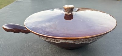 Vintage Studio Art Pottery Lidded Skillet Covered Casserole Pan (10.5'' x 5'')