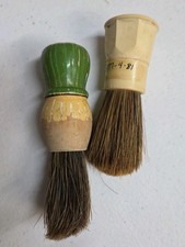 2 Vintage Men's Shaving Barber Brushes