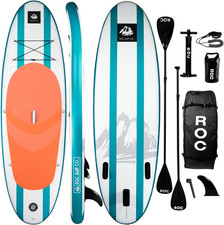 Roc Inflatable Stand up Paddle Board with Premium SUP Paddle Board Accessories,
