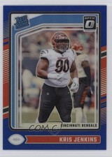2024 Panini Donruss Optic Rated Rookie Blue Prizm 31/199 Kris Jenkins #265 8d4