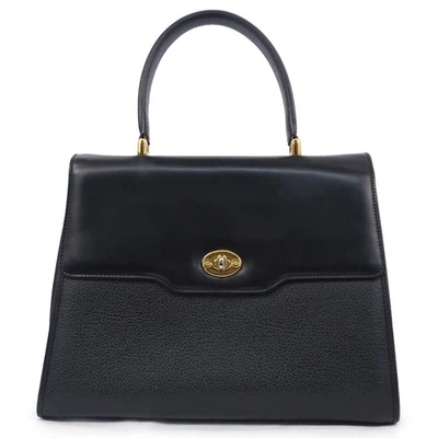 Gucci Turn Lock Handtasche 000 113 0182 Leder Schwarz Tasche Old Gucci Vintag... - Bild 1 von 4