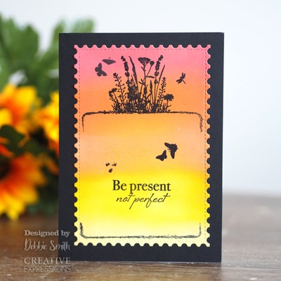 Creative Expressions Designer Boutique A6 Clear Stamp-Eternal Poppies UMSDB065