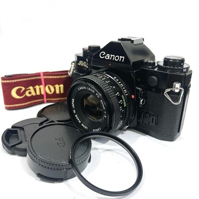 [EXC+5] Canon A-1 /New FD NFD 50mm f2 MF Lens /Strap @ CS SAKuRA from JAPAN #1
