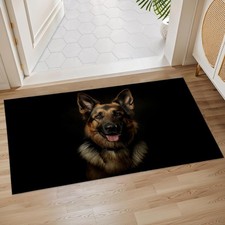 German Shepherd Indoor Door Mat, 17x29.5 Inch, Floor Area Rug for Entryway, L...