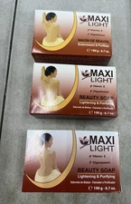3 Pcs Maxi Light Lightening and Purifying Body Soap 190 G