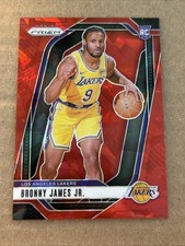 2024-25 Panini Prizm Bronny James Jr. Prizms Red Ice Rookie #243 Lakers