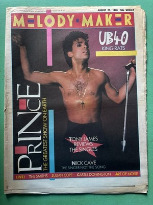 MELODY MAKER 23-August-1986 PRINCE Nick Cave World Party 5TA O'Chi Brown UB40 UK