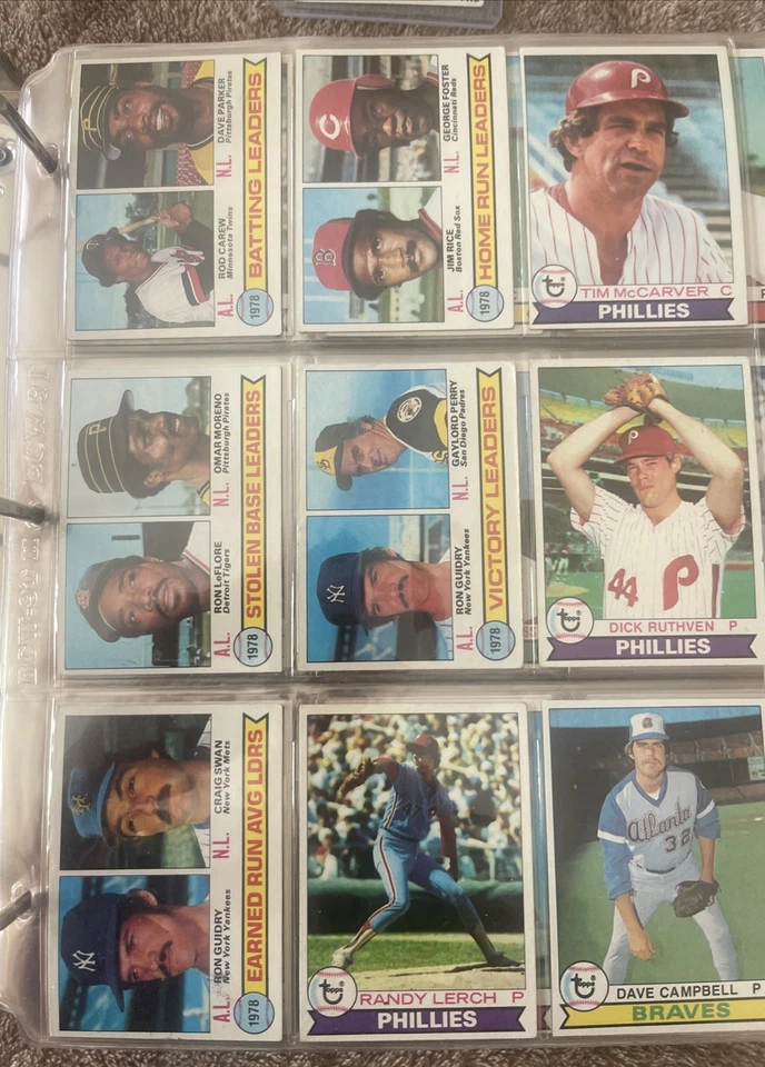 Conjunto completo de beisebol 1979 Topps 1-726 cartões EX-MT QUASE PERFEITO - Imagem 2 de 4