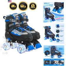 Roller Skates for Kids Boys Girls, 4 Size Adjustable Rollerskates with Light ...