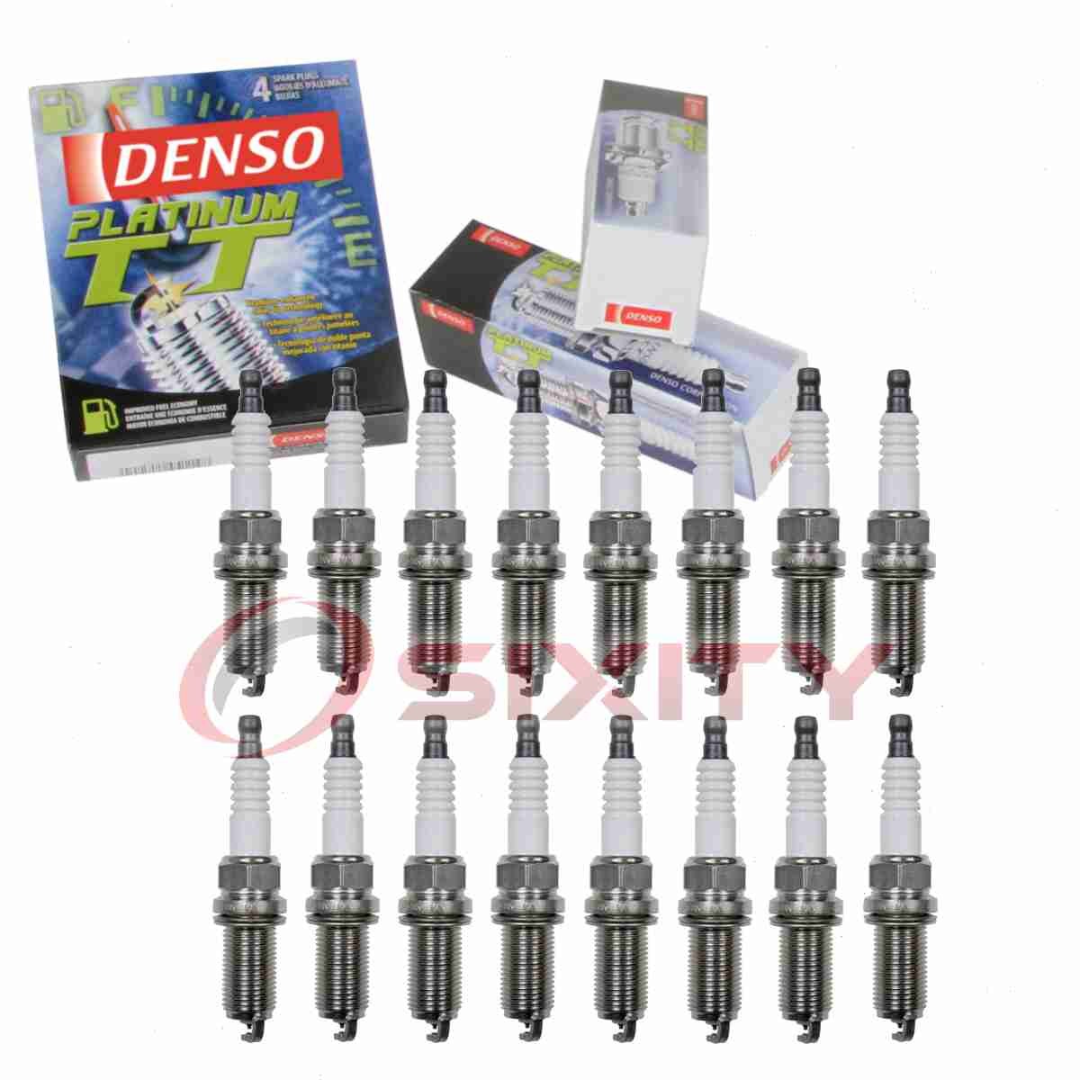 16 pc Denso Platinum TT Spark Plugs for 2009-2010 Dodge Ram 2500 5.7L V8 rp