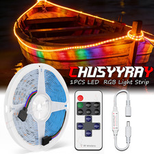 RGB LED Boat Light Deck Waterproof Bow Trailer Pontoon Lights Strip Marine