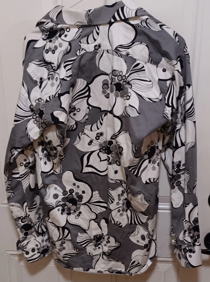 Cocodrilo vintage abotonado para hombre talla grande Foto 2 de 3