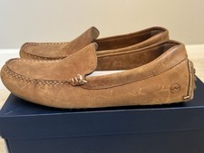 ORCA BAY  'MONZA' SAND SUEDE SLIP ON MOCASIN  BOAT SHOES SIZE 43 / 9 WITH BOX