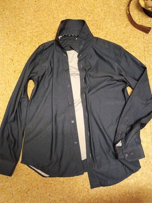 DKNY  Mens Blue Button Up Shirt Size M