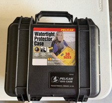 Pelican 1200 Watertight Hard Case with Foam Insert - Black New..