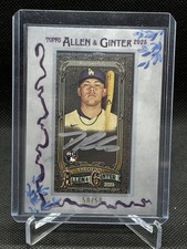 2025 Topps Allen & Ginter DALTON RUSHING Silver RC AUTO 50/50 Mini Framed #MA-DR