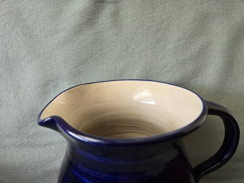 Vintage Marshall Pottery Pottery Stoneware Ceramic Pitcher Texas Flag 7.5" - Picture 13 of 15