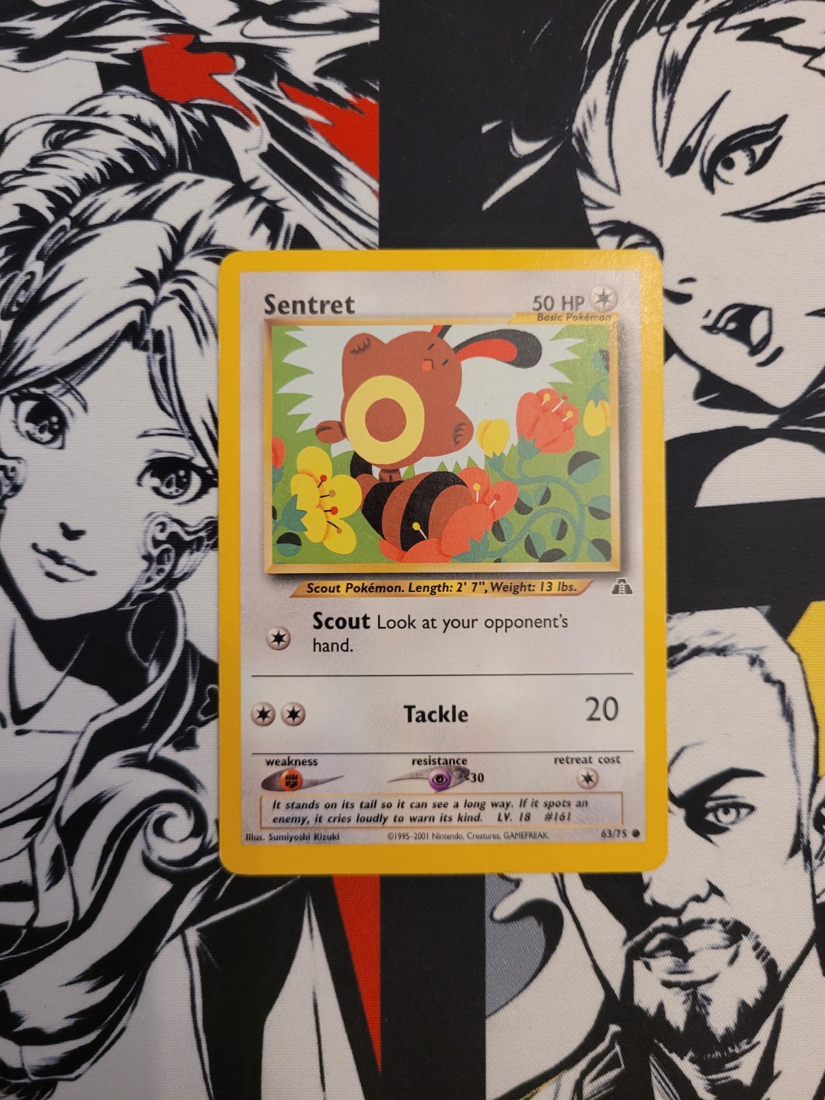 Sentret - Neo Discovery - 63/75 - singles -  Pokemon TCG Card - LP