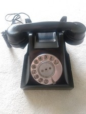 Indian Rotary Dial Vintage Telephone In Black