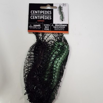5 inch Rubber Centipedes Green 12/pk