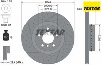 2X Bremsscheibe Textar 92265225 2 Bremsscheiben Hinterachse Hinten FüR BMW