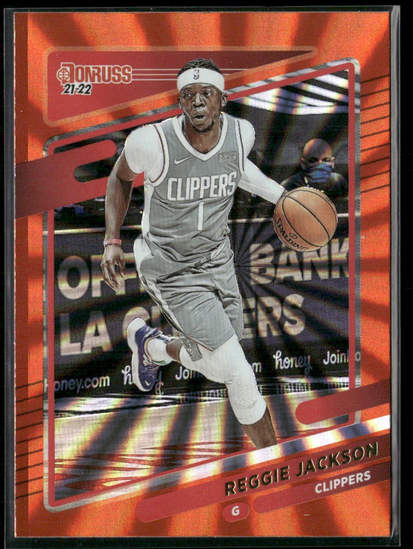 2021-22 Donruss #59 Reggie Jackson Holo Orange Laser
